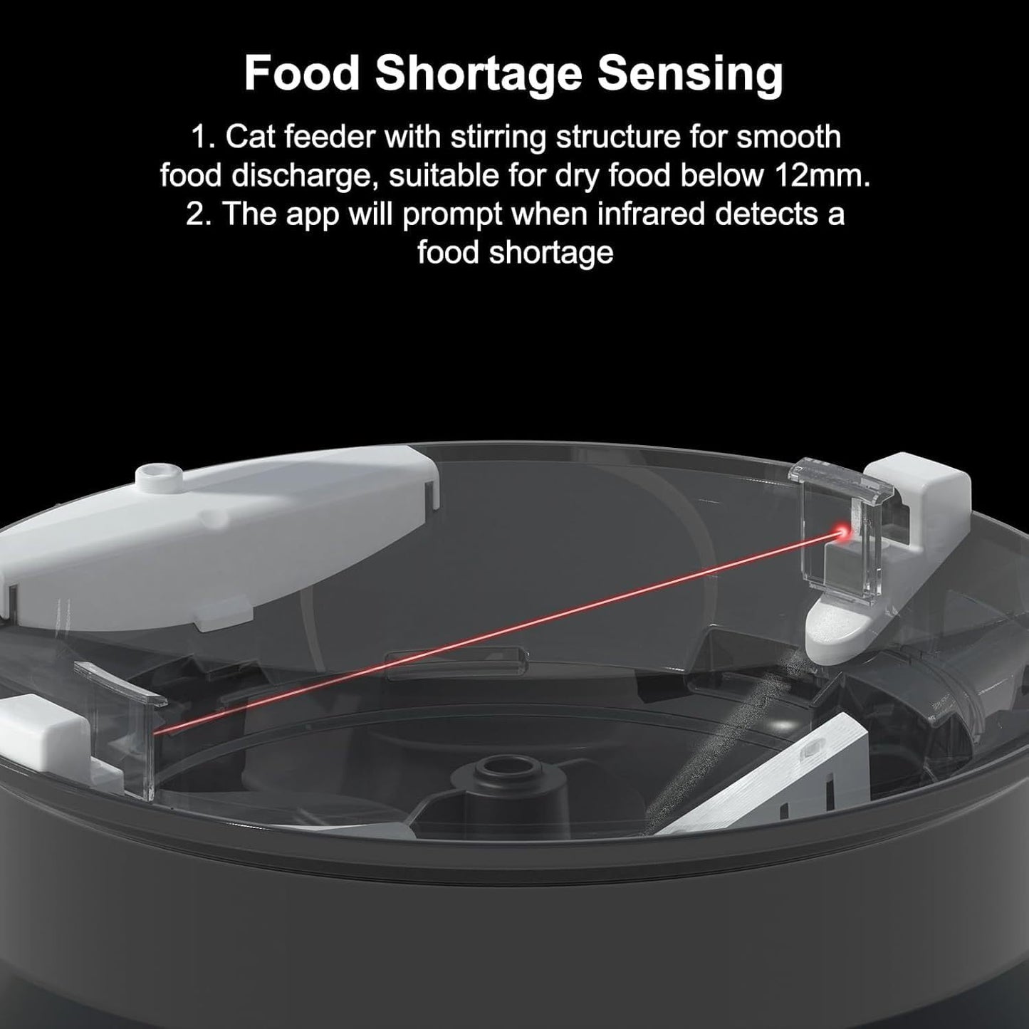 1080P HD smart pet feeder with camera- automatic (app controlled) 4L.